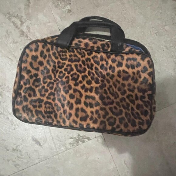 Leopard Print Gold Makeup Bag - Picture 3 of 3